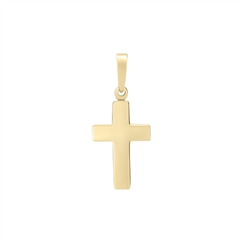 Vedhæng med kors i 8 karat guld, 15x10 mm – Lund Copenhagen